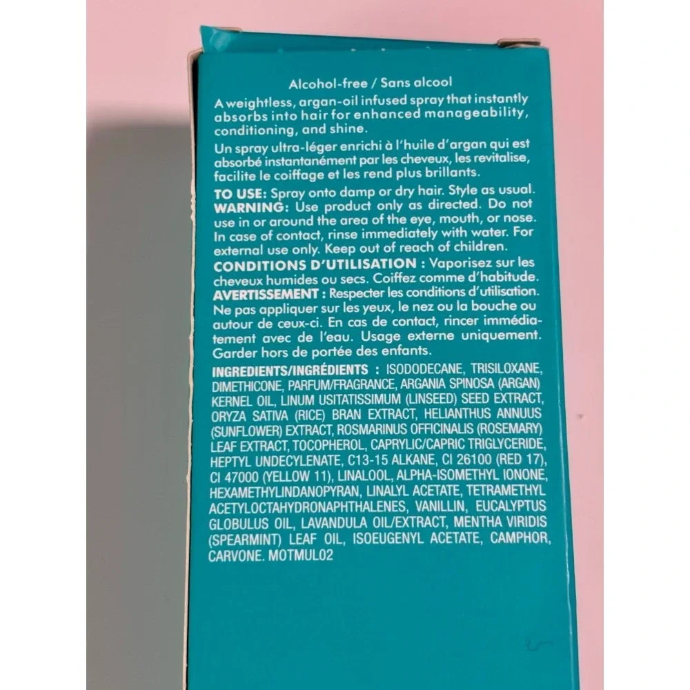NEW Moroccan Oil Treatment Mist 3.4oz Ultra-Light Argan Oil Spray Frizz Control